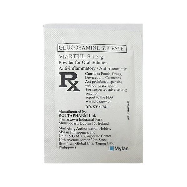 VIARTRILS Glucosamine Sulfate 1.5g Powder for Oral Solution 1's price in the Philippines